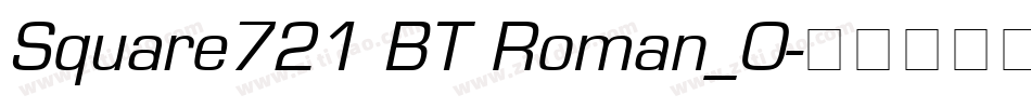 Square721 BT Roman_0字体转换